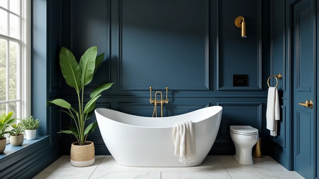 28 Navy Gold Bathroom Designs That Feel Luxe and Balanced