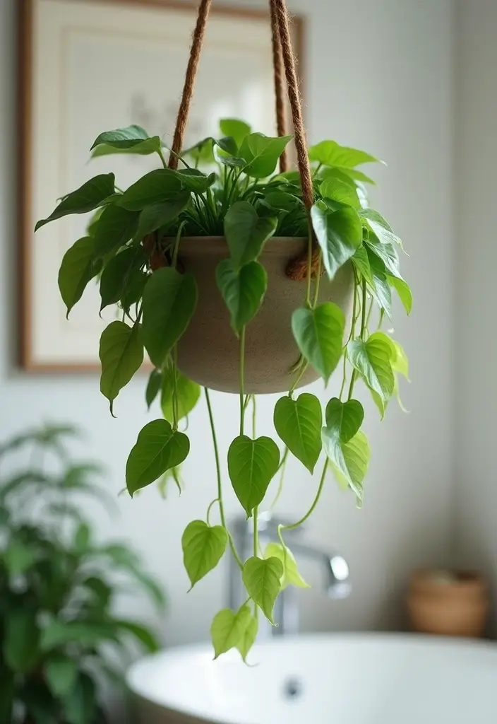 28 Plants in Bathroom Ideas That Freshen the Air - 15. Philodendron: Versatile and Heartfelt