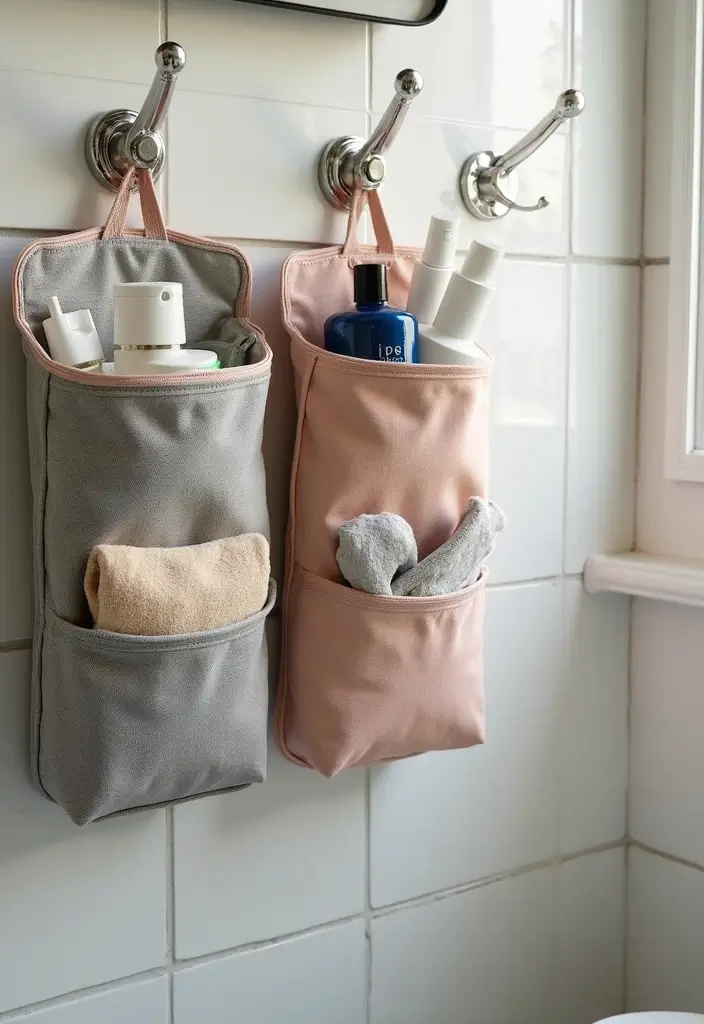 28 RV Bathroom Remodel Ideas That Save Space - 25. Multi-Use Toiletry Bags