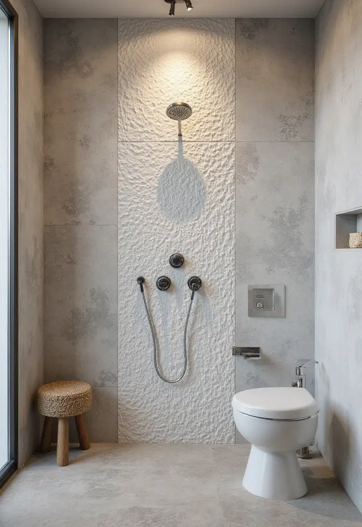 28 Shower Ideas Bathroom Designs That Inspire Renovations - 19. Textured Wall Tiles