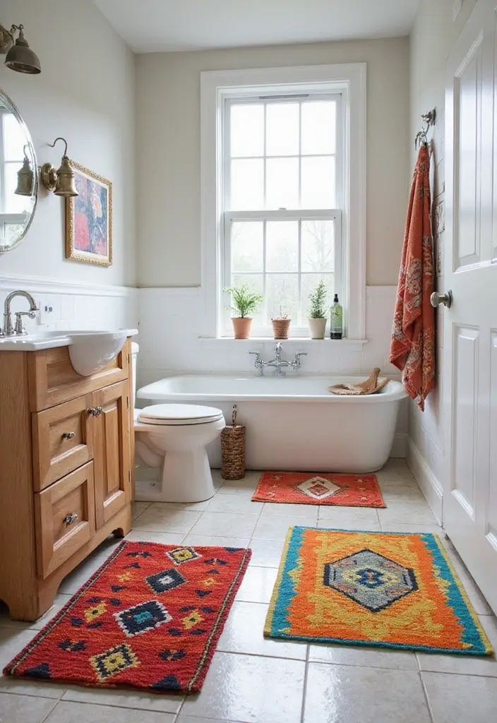 28 Teen Boy Bathroom Ideas That Are Cool and Functional - 12. Fun Bath Mats