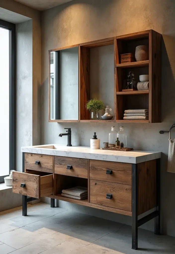 28 Teen Boy Bathroom Ideas That Are Cool and Functional - 13. Functional Vanity