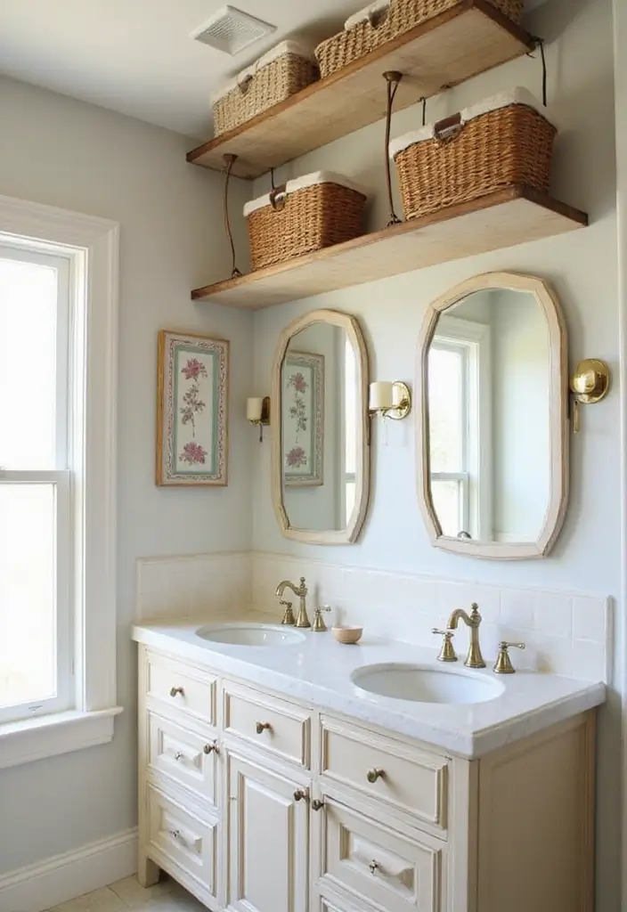 28 Teen Boy Bathroom Ideas That Are Cool and Functional - 19. Ceiling Storage