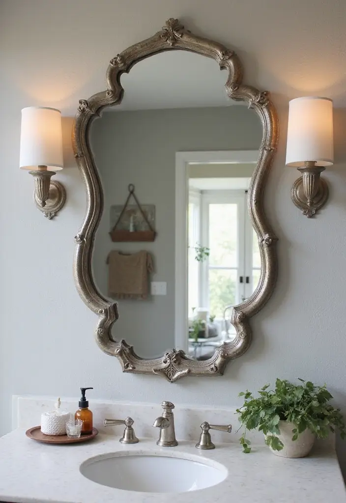 28 Teen Boy Bathroom Ideas That Are Cool and Functional - 6. Statement Mirrors
