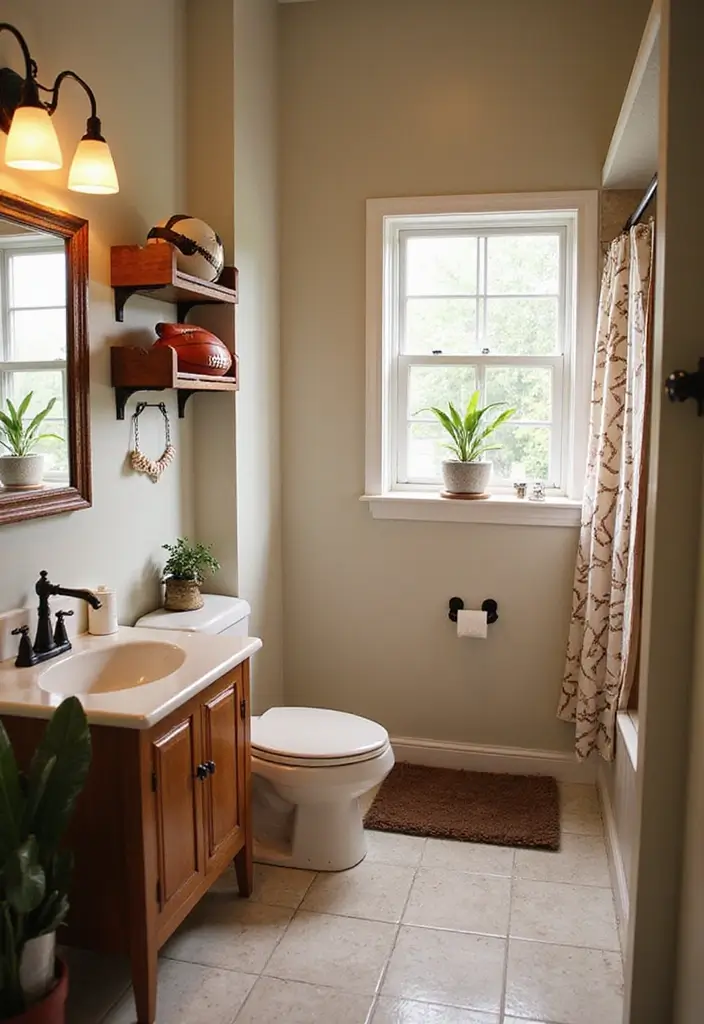 28 Teen Boy Bathroom Ideas That Are Cool and Functional - 8. Fun Themes