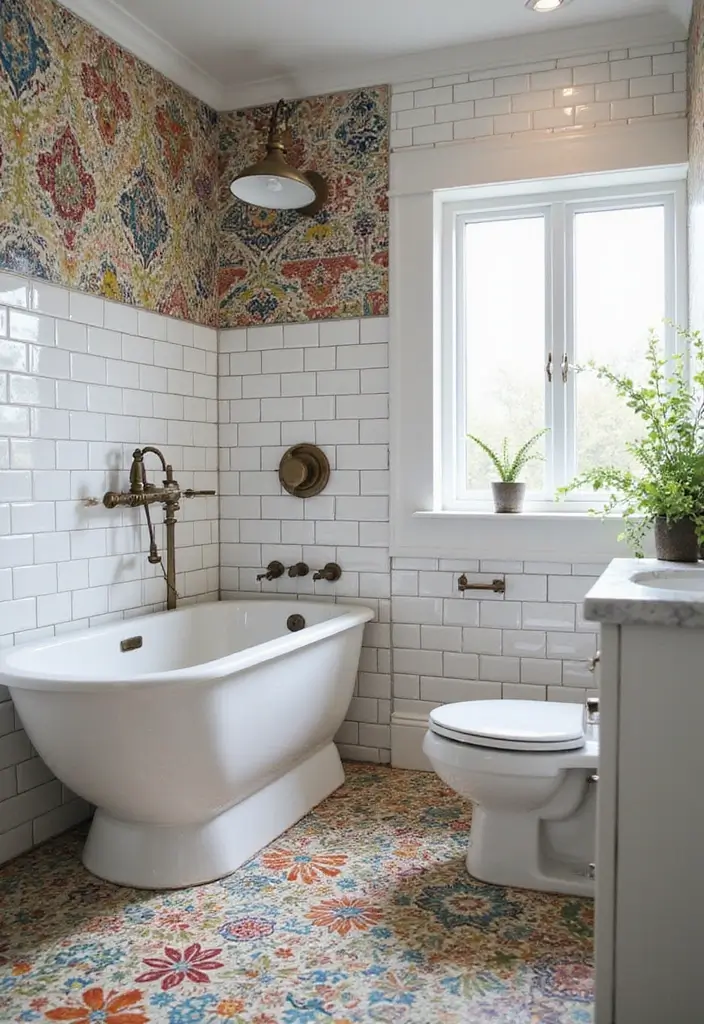 28 Teen Boy Bathroom Ideas That Are Cool and Functional - 9. Unique Tile Patterns