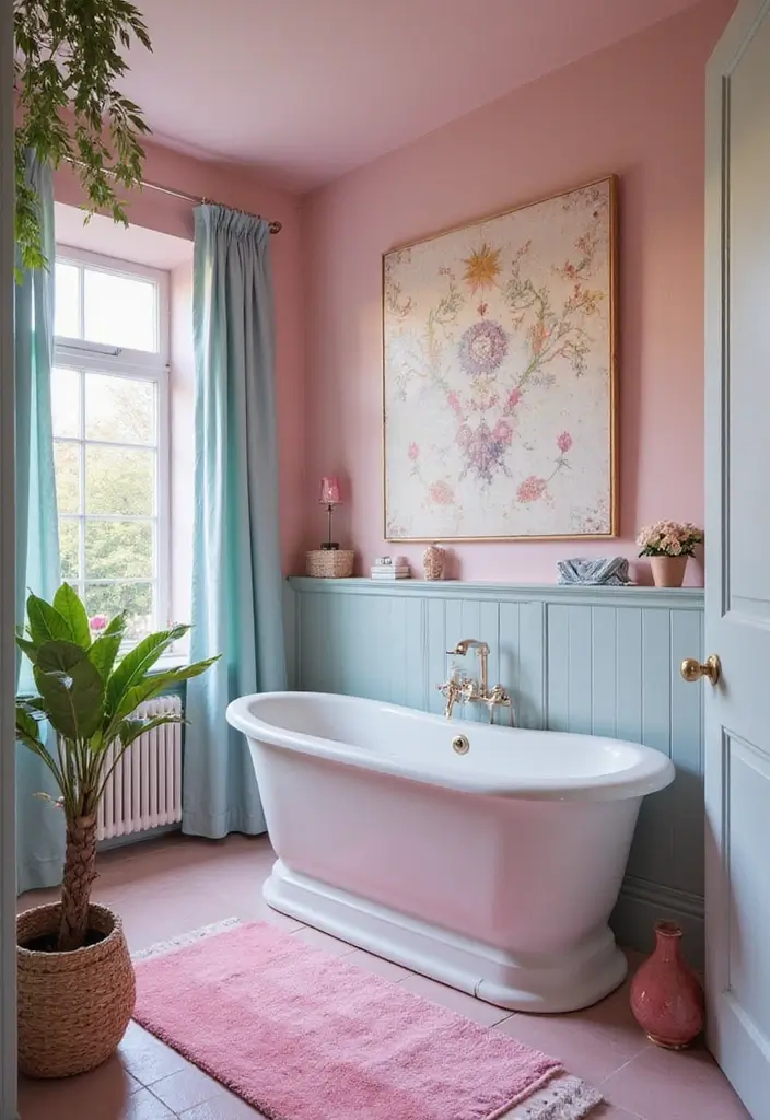 28 Whimsical Bathroom Ideas That Feel Magical - 11. Magical Color Palettes