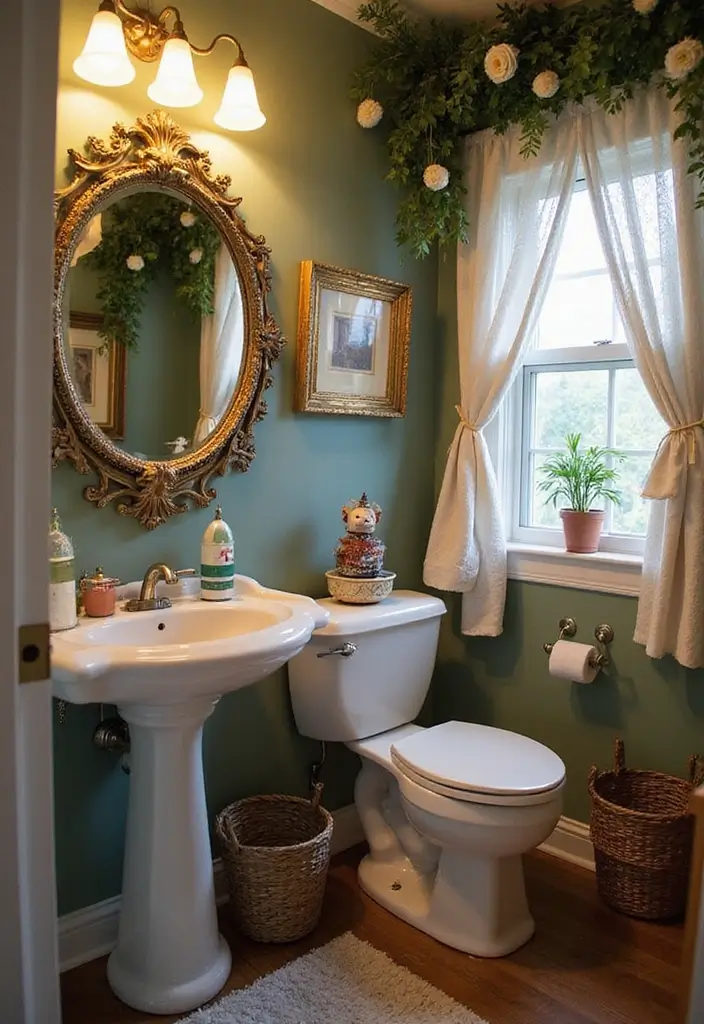 28 Whimsical Bathroom Ideas That Feel Magical - 20. Fairy Tale-Inspired Decor