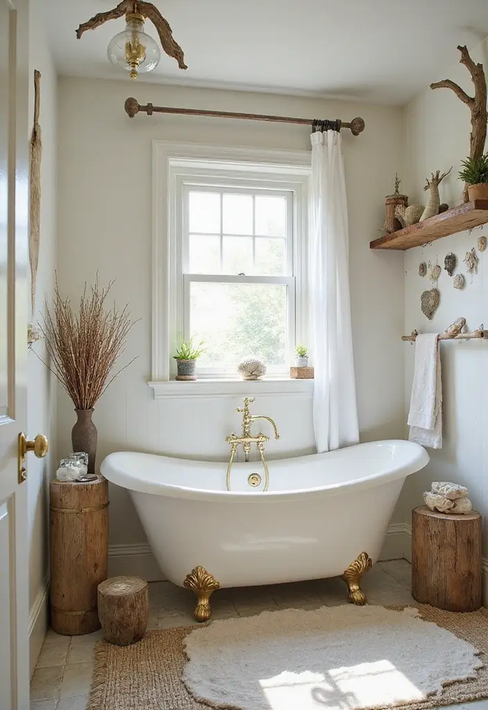 28 Whimsical Bathroom Ideas That Feel Magical - 27. Nature-Inspired Decor