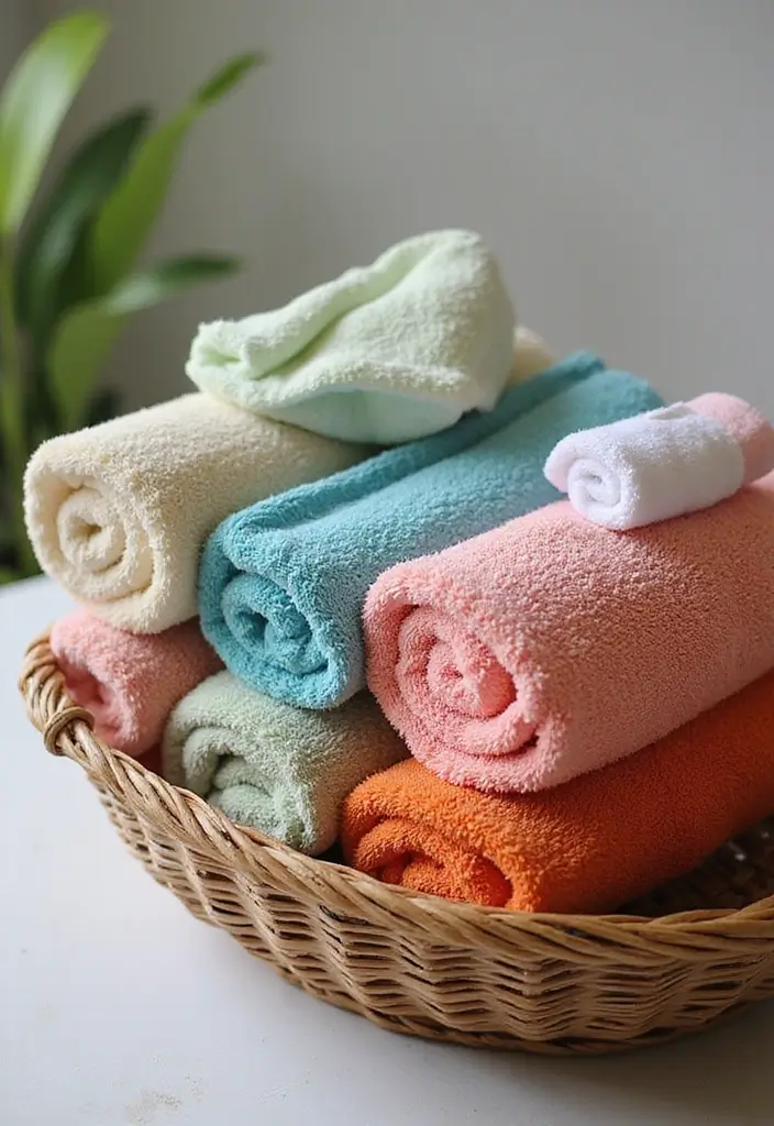 29 Bali Bathroom Design Inspirations With a Tropical Feel - 10. Luxurious Towels