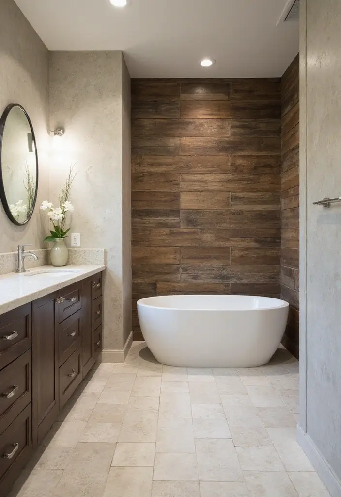 29 Bali Bathroom Design Inspirations With a Tropical Feel - 18. Textured Wall Finishes