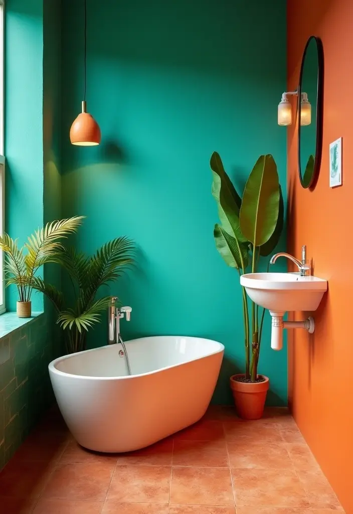 29 Bali Bathroom Design Inspirations With a Tropical Feel - 2. Tropical Color Palette