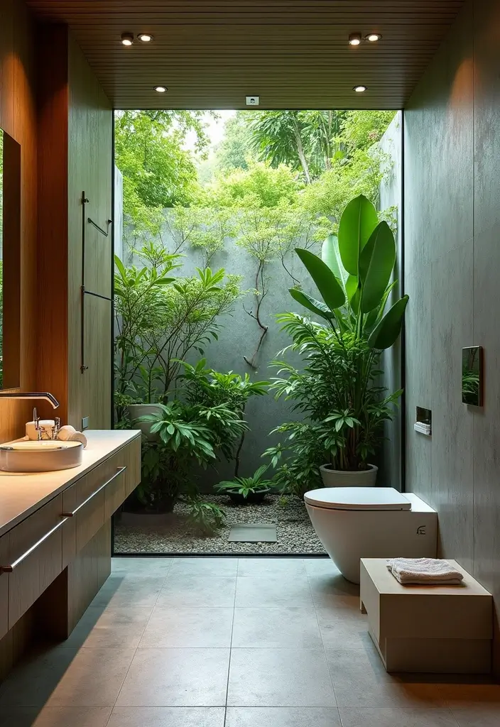 29 Bali Bathroom Design Inspirations With a Tropical Feel - 20. Outdoor Elements