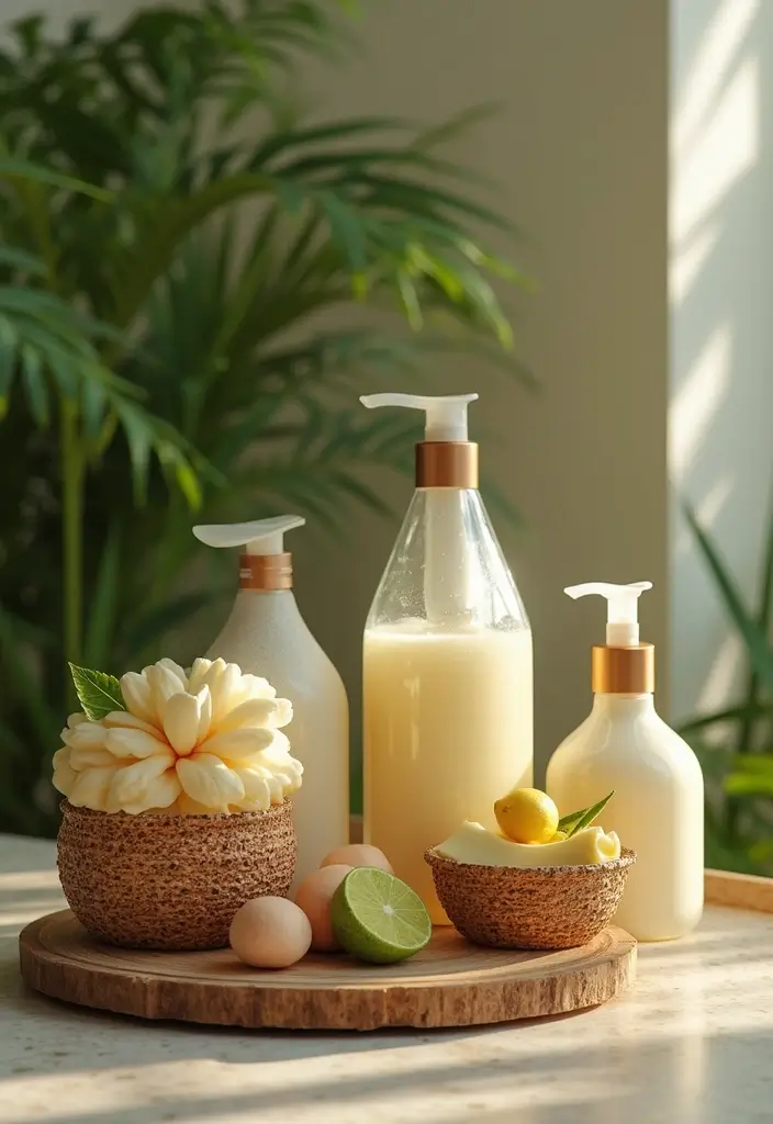 29 Bali Bathroom Design Inspirations With a Tropical Feel - 22. Relaxing Bath Products