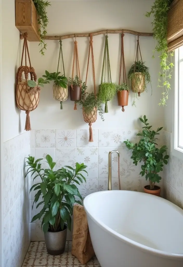 29 Bali Bathroom Design Inspirations With a Tropical Feel - 26. Homemade Decor