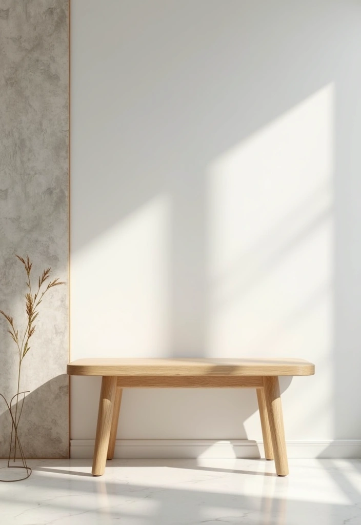 29 Bathroom Bench Ideas That Add Comfort and Functionality - 19. Scandinavian Style Bench