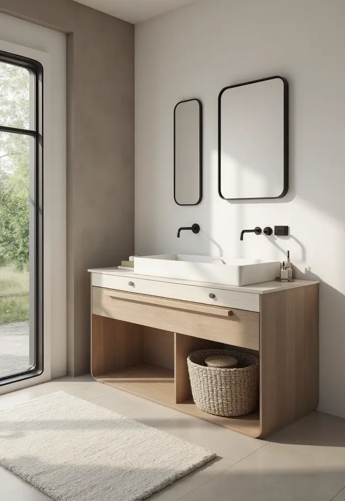 29 Bathroom Bench Ideas That Add Comfort and Functionality - 27. Customizable Modular Bench