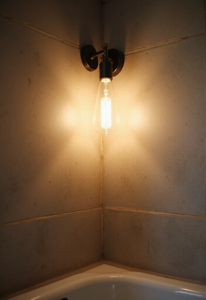 29 Bathroom Corner Decor Ideas That Utilize Every Space - 20. Corner Light Fixtures