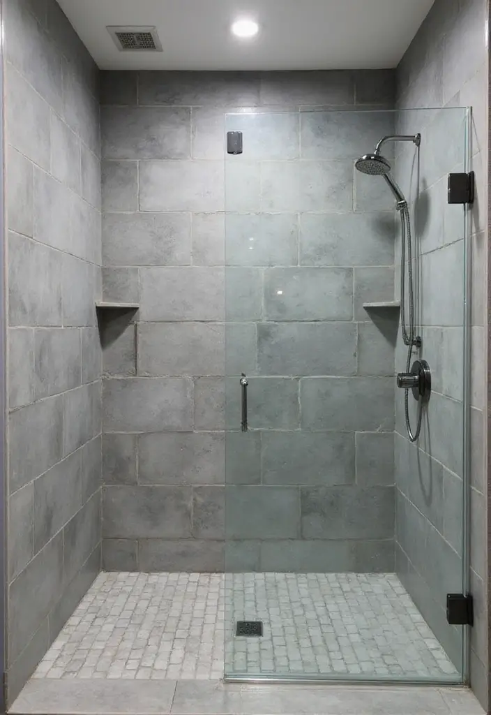 29 Bathroom Ideas Grey Tiles That Create Timeless Style - 6. Incorporating Grey Tiles into Your Shower
