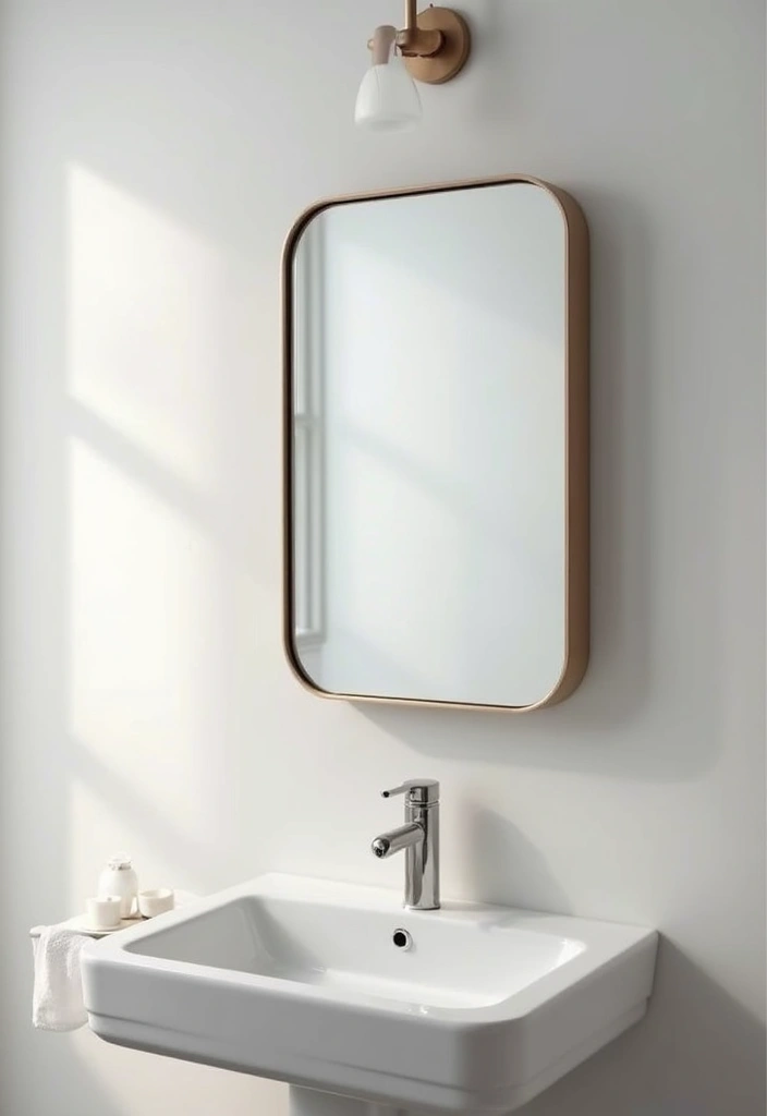29 Bathroom Mirror and Lighting Ideas That Glow Beautifully - 11. Simple Wall-Mounted Mirrors