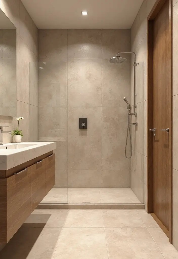 29 Bathroom Tile Combinations Design Trends for 2025 - 10. Warm Neutrals