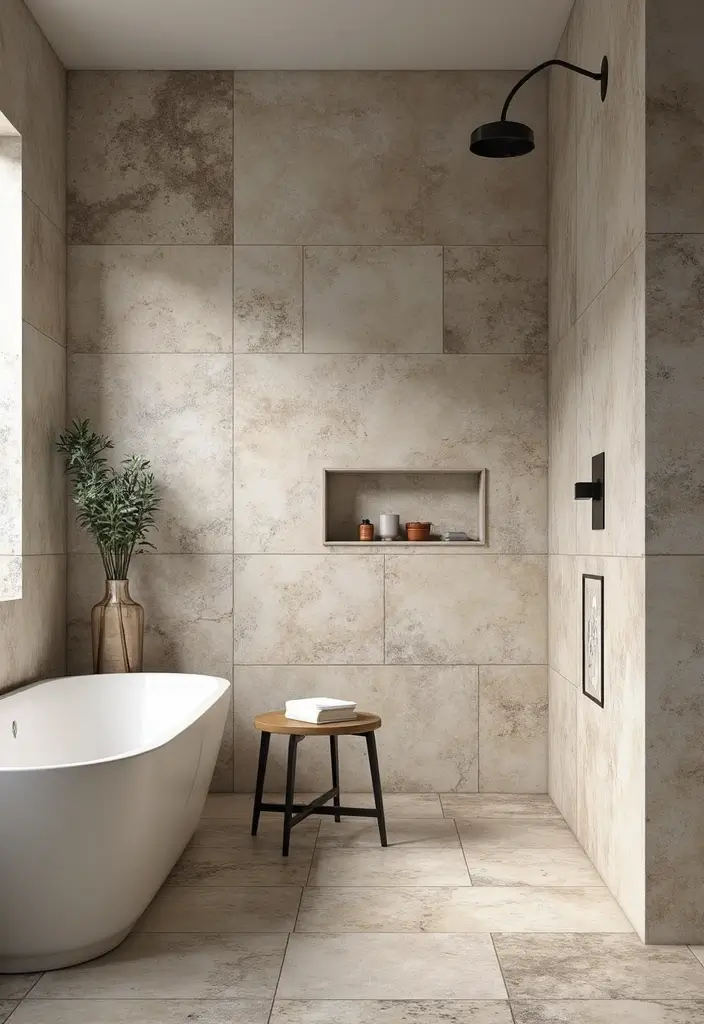 29 Bathroom Tile Combinations Design Trends for 2025 - 17. Mixed Materials