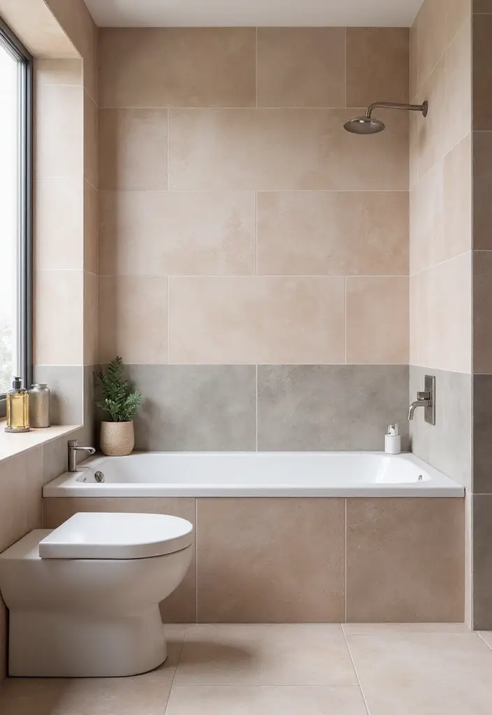 29 Bathroom Tile Combinations Design Trends for 2025 - 25. Subtle Ombre Effects