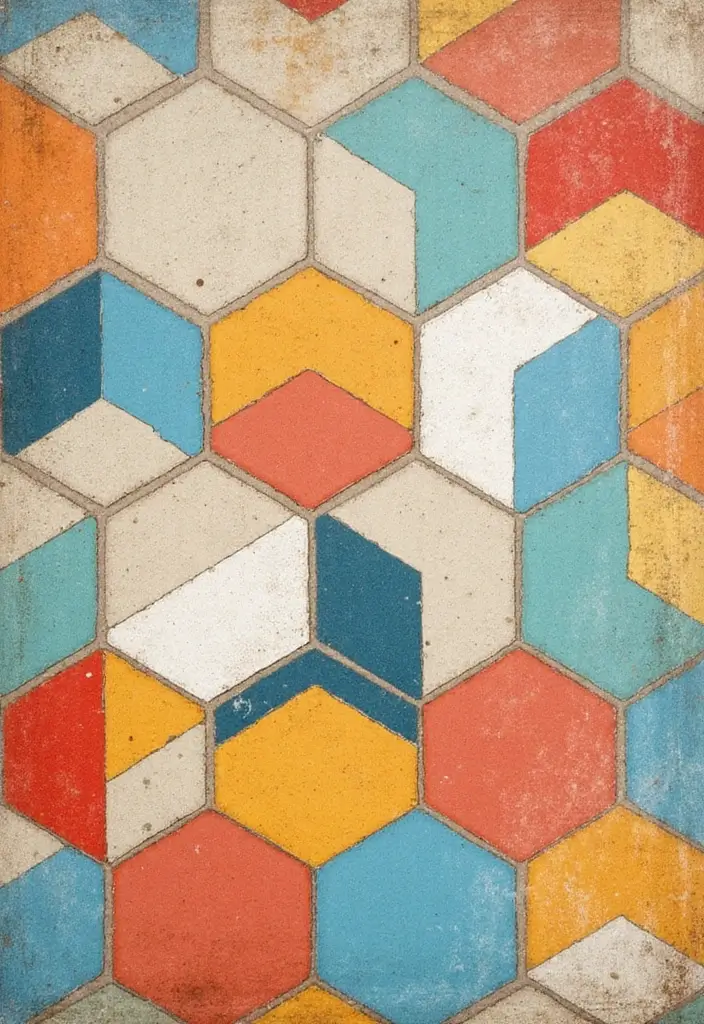 29 Bathroom Tile Combinations Design Trends for 2025 - 5. Geometric Patterns