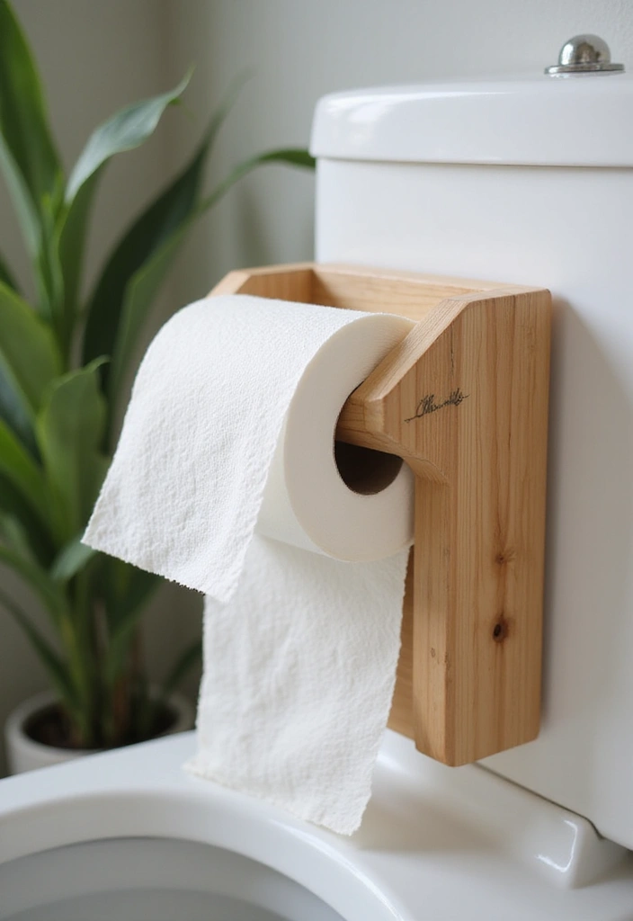 29 Bathroom Toilet Decor Ideas That Add Personality - 1. Eco-Friendly Toilet Paper Holders
