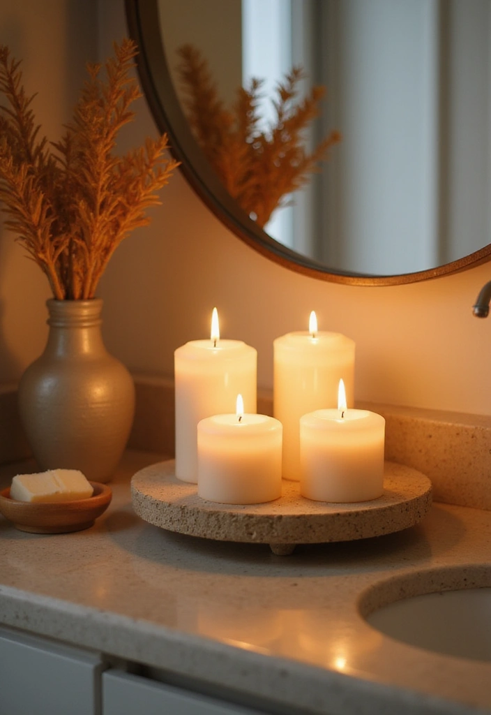 29 Bathroom Toilet Decor Ideas That Add Personality - 13. Eco-Friendly Candles