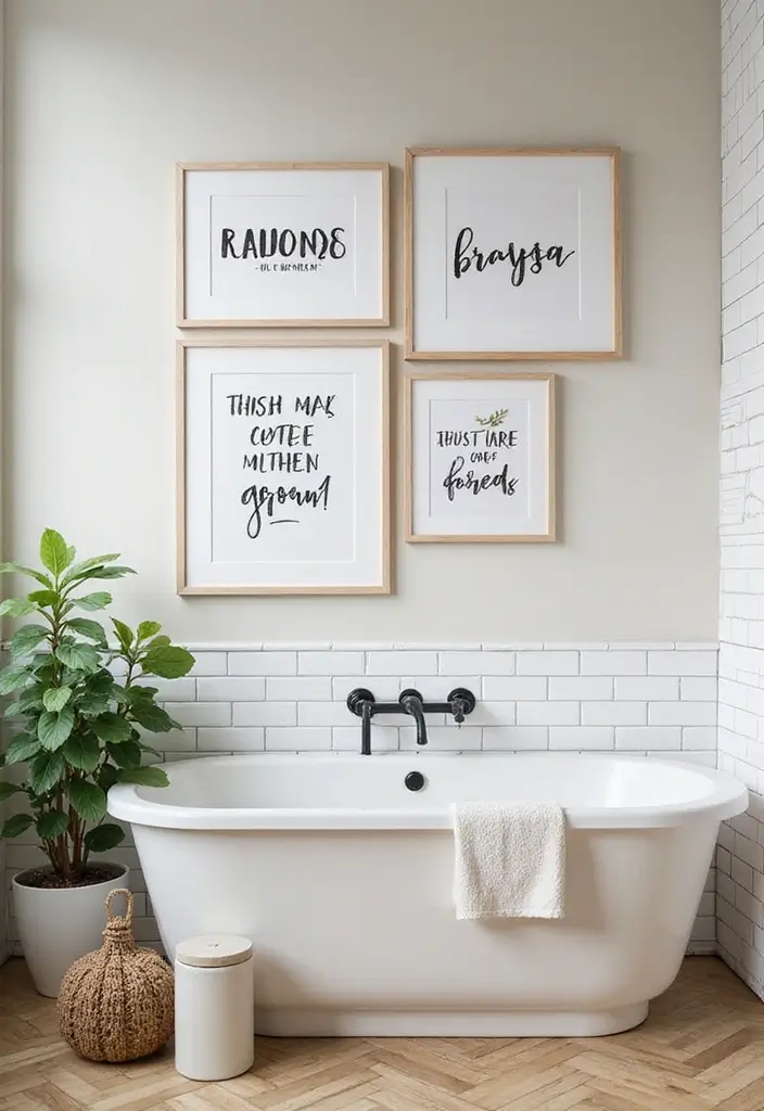 29 Bathroom Toilet Decor Ideas That Add Personality - 18. Fun Quotes and Sayings