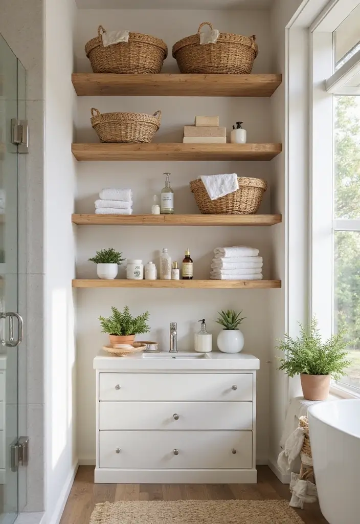 29 Bathroom Toilet Decor Ideas That Add Personality - 25. Bamboo Storage Solutions