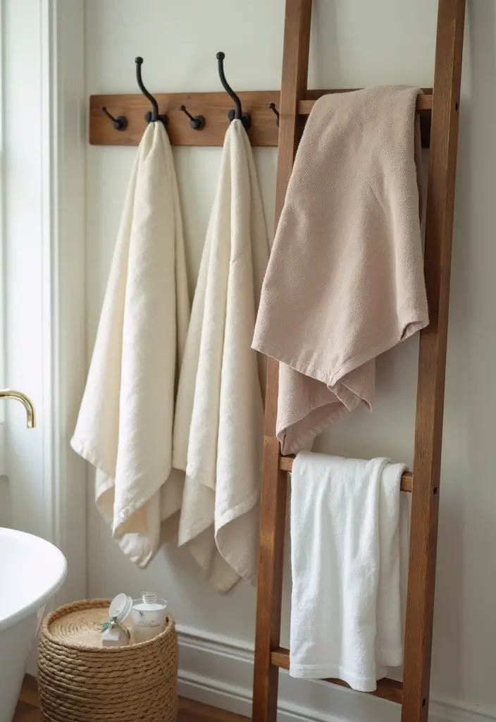 29 Bathroom Toilet Decor Ideas That Add Personality - 8. Sustainable Linen Towels