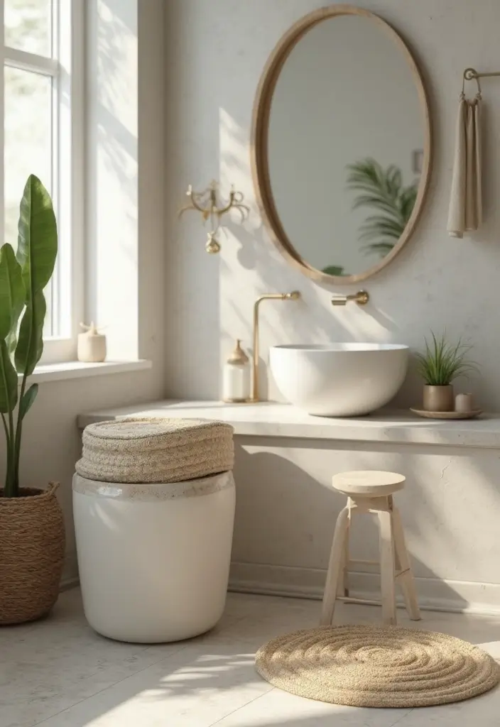 29 Bathroom Toilet Decor Ideas That Add Personality - 9. Decorative Waste Bins