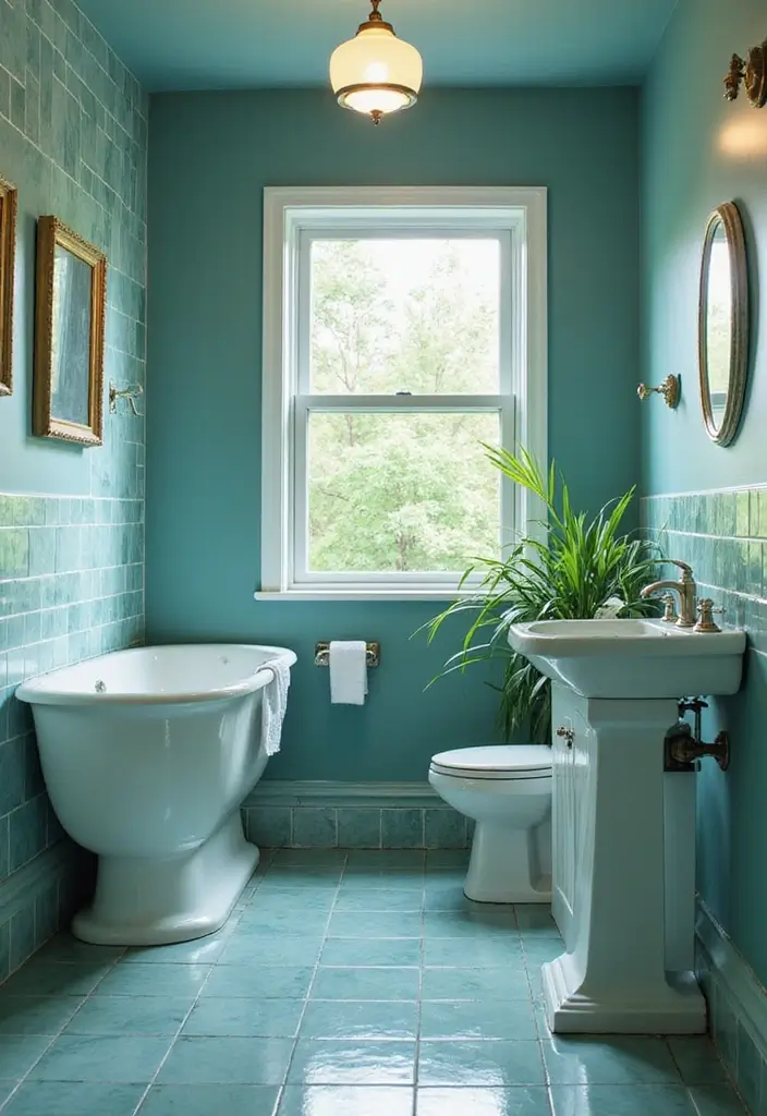 29 On Suite Bathroom Ideas for a Luxurious Master Retreat - 17. Color Psychology for Mood Enhancement