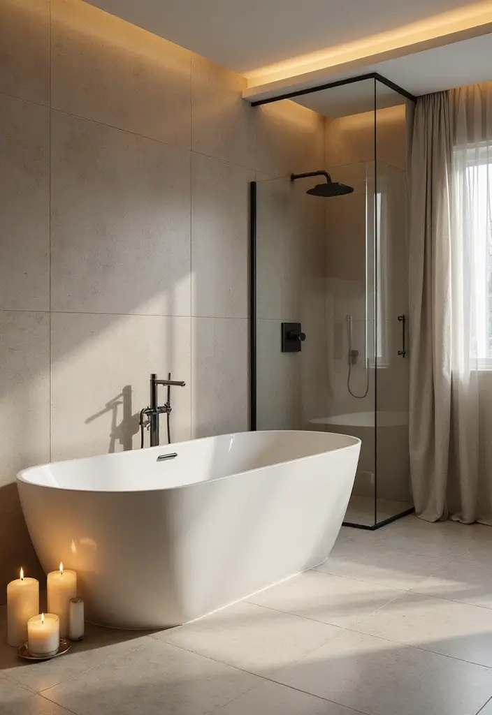29 On Suite Bathroom Ideas for a Luxurious Master Retreat - 2. Spa-Like Features for Daily Indulgence