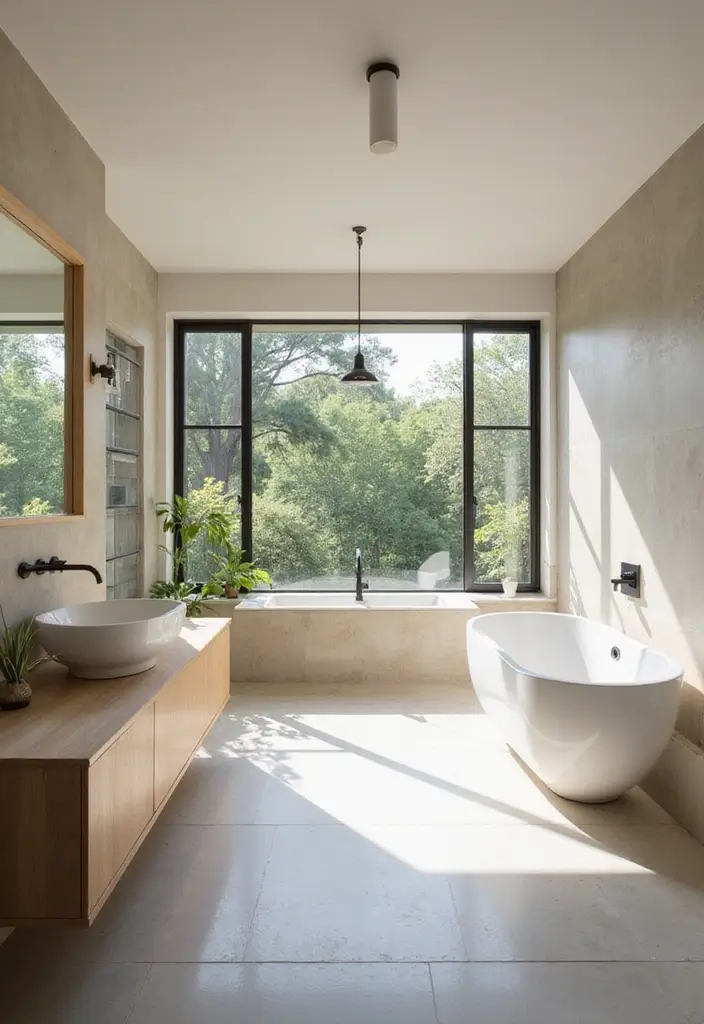 29 On Suite Bathroom Ideas for a Luxurious Master Retreat - 27. Open Plan Layout for Spaciousness