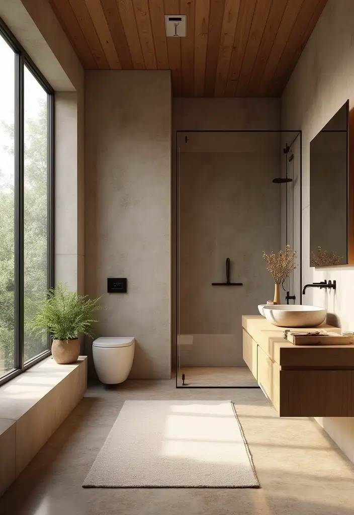 29 On Suite Bathroom Ideas for a Luxurious Master Retreat - 7. Textured Elements for Visual Interest