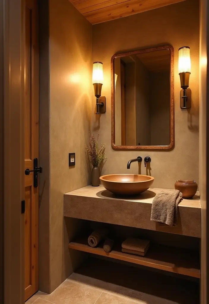 29 Small Indian Bathroom Ideas That Maximize Every Inch - 17. Creative Lighting Solutions