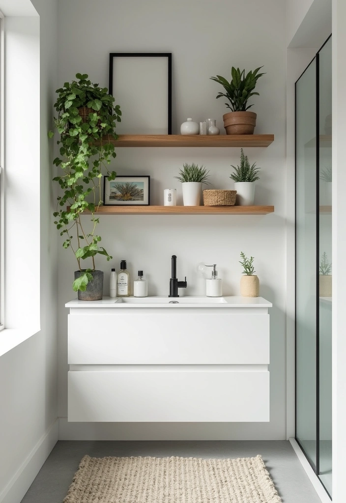29 Ways to Decorate Bathroom Shelves Like a Designer - 6. Utilize Floating Shelves