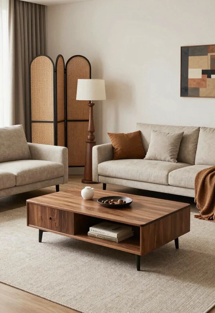 15 Art Decor Living Room Ideas for a Creative Gallery Feel - 13. Multi-functional Spaces 1