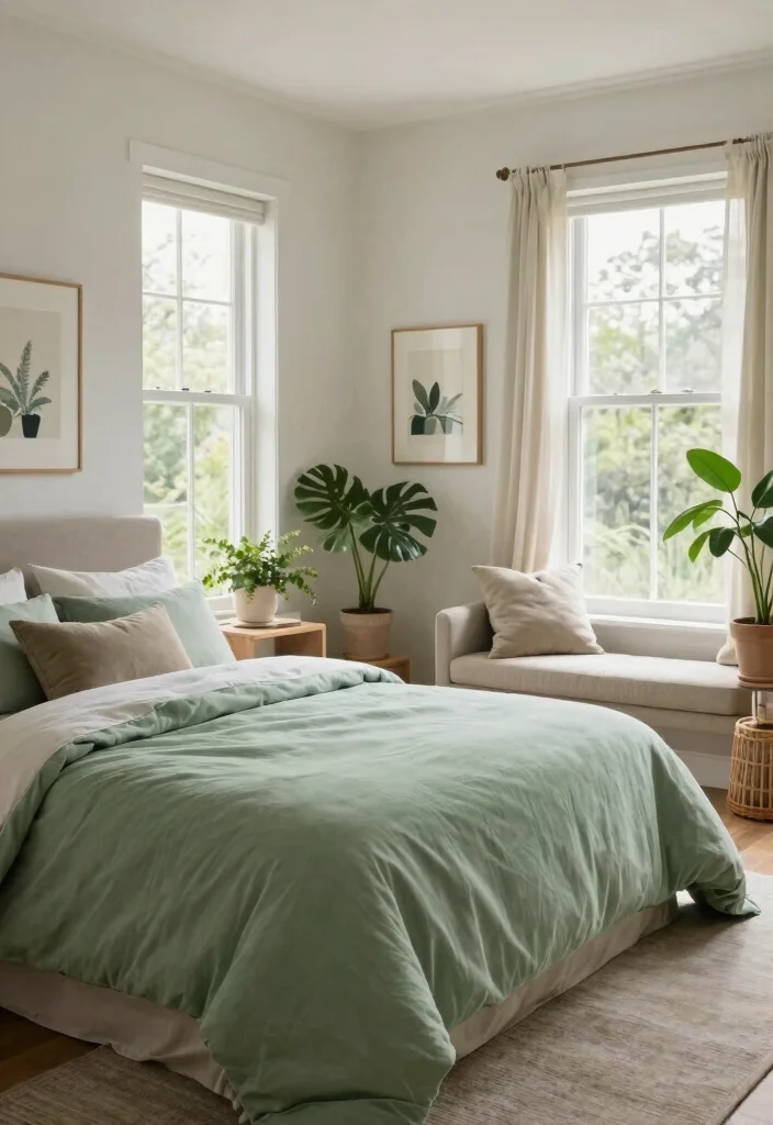 15 Bedroom With Windows on Each Side of Bed Ideas for Perfect Symmetry - 15. Personal Oasis 1