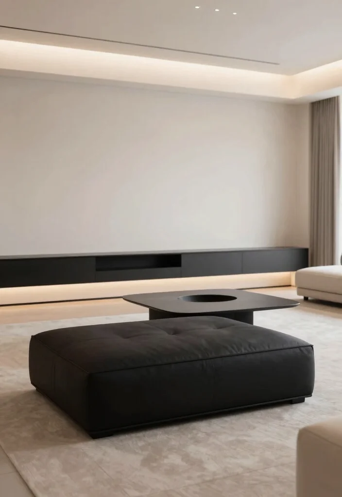 15 Black and Silver Living Room Decor Ideas: Sleek Glam Style - 14. Functional Furniture 1