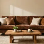 15 Brown Velvet Sofa Living Room Ideas: Rich Cozy Texture