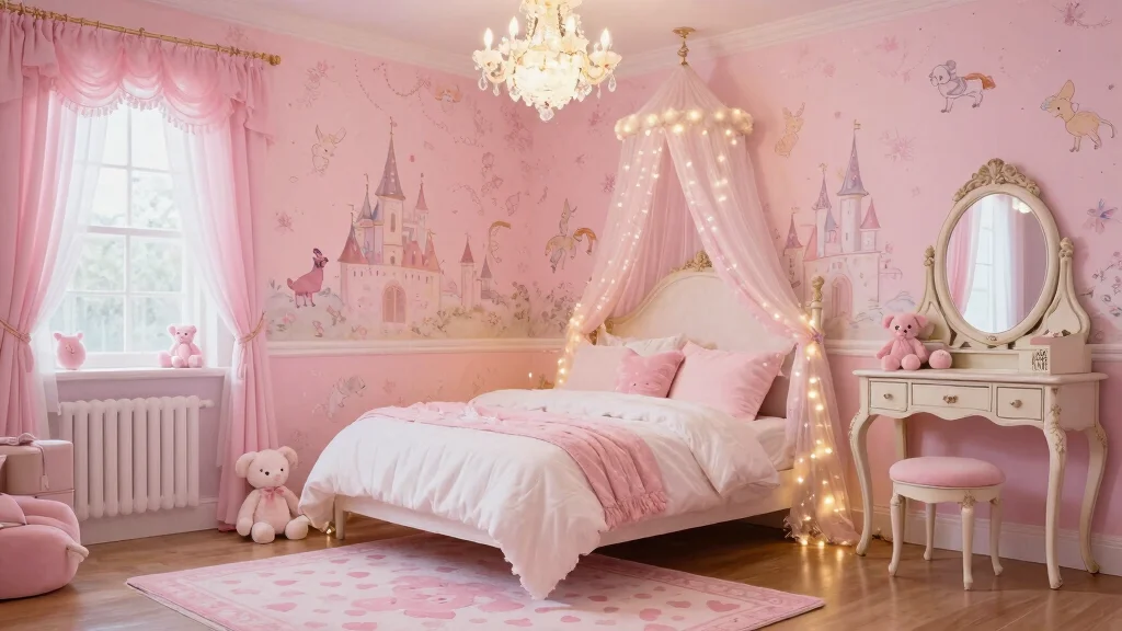 15 Girly Pink Bedroom Princesses Ideas: Cute and Whimsical