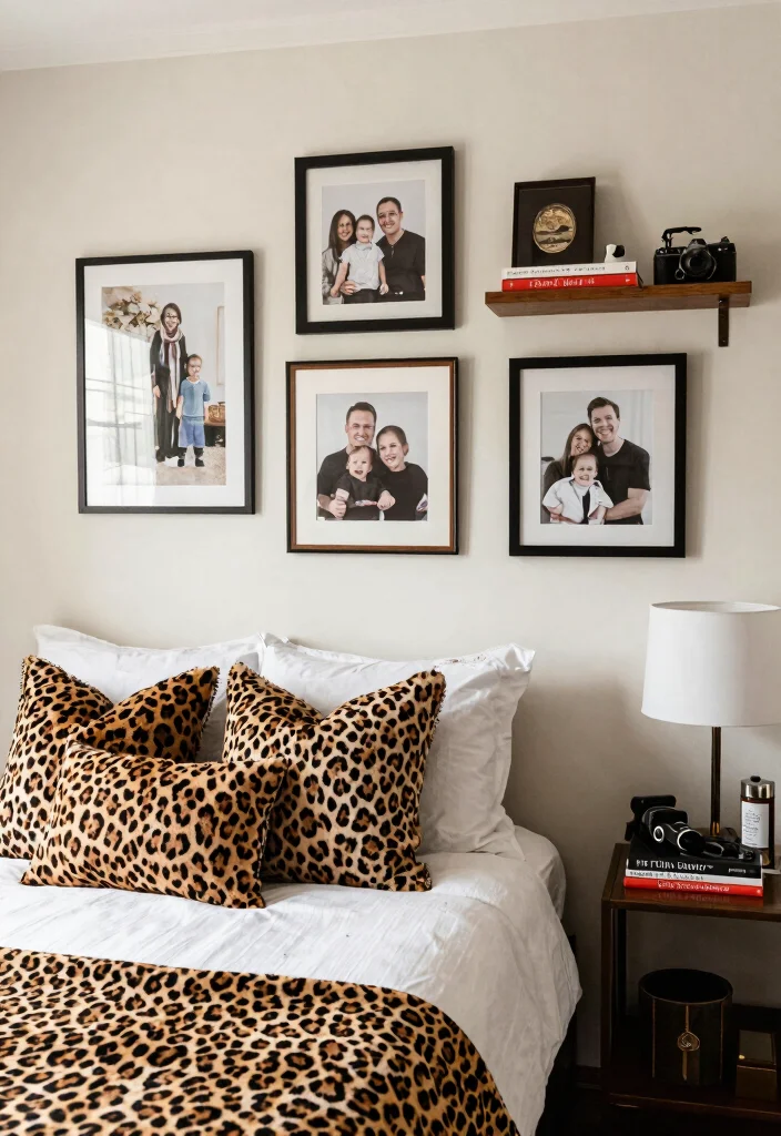 15 Leopard Print Bedroom Ideas Bold Glam Style - 15. Personalizing Your Leopard Print Space 1