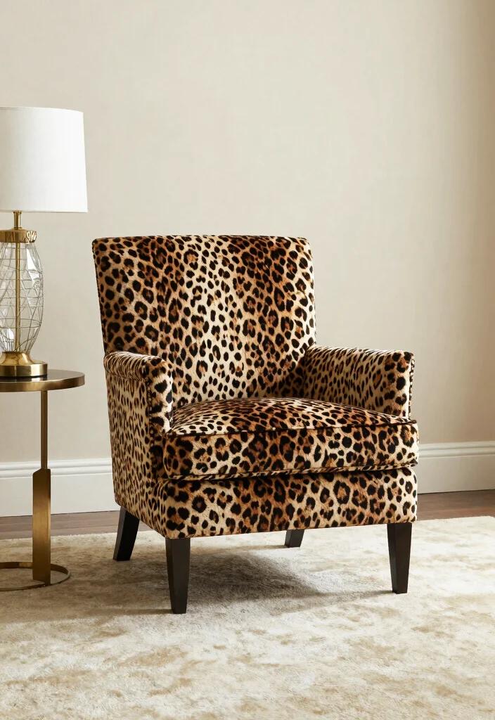 15 Leopard Print Bedroom Ideas Bold Glam Style - 7. Leopard Print Furniture: The Ultimate Statement 1