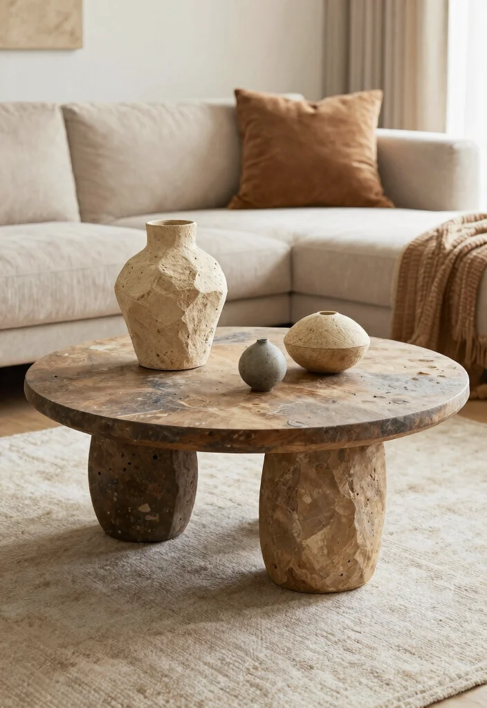 15 Living Room Table Ideas Functional Centerpieces - 15. Eco-Conscious Artwork 1
