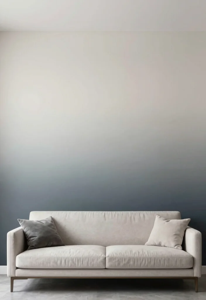 15 PVC Wall Design for Living Room Ideas Modern and Affordable - 12. Ombre Effects 1