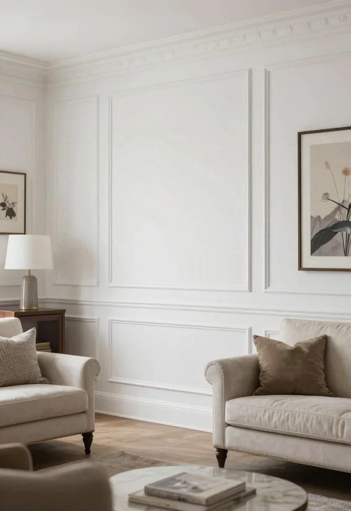 15 PVC Wall Design for Living Room Ideas Modern and Affordable - 14. Wainscoting PVC Panels 1